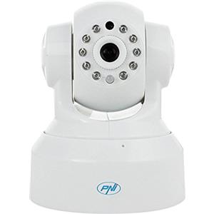 PNI SmartHome SM460 Pan&Tilt 720p Camera di Sorveglianza Wireless, App Dedicata iOS/Android, Rilevamento del Movimento, Microfono e Altoparlante Integrato, Visione Notturna, Obiettivo 3.6 mm