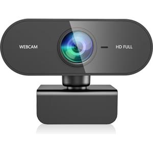 DDKJ Webcam pc con Microfono, Web Cam Full hd 1080P 30fps usb pc Camera, Rotazione di 360 Gradi Plug & Play Web Camera per Windows Macos Linux Zoom Streaming Youtube Skype Gaming Video