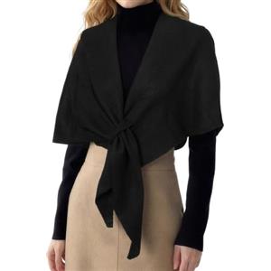 RIIQIICHY Sciarpa Donna Invernale Scialle Elegante Donna Cerimonia Stola Nera Cerimonia