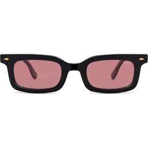 SOJOS Trendy Occhiali da sole polarizzati Ecik Donna Uomo Shmal Retro Quadrati Leggeri Vintage Occhiali da sole con Protezione UV400 SJ2628, Nero/rosso, s