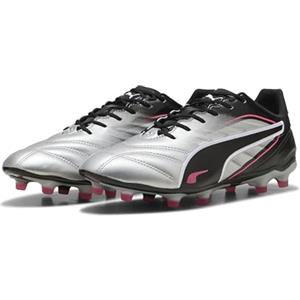 Puma King PRO Fg/AG, Scarpe da Calcio Unisex - Adulto, Puma Silver Puma Black Sun Struck Puma White, 40.5 EU