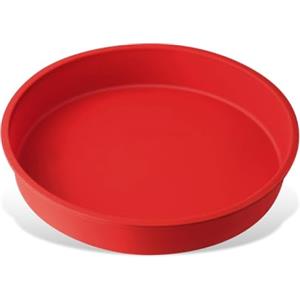 Dr. Oetker Stampo tondo Ø26 cm, per Torta alla Frutta, in Silicone, Linea Flexxibel, Adatto a Microonde, Forno e Congelatore, Colore - Rosso Acceso