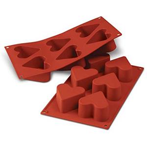 silikomart 20.036.00.0060 Stampi, Silicone, Rosso, 30x17.5x4 cm