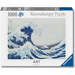 Ravensburger Puzzle 1000 pezzi Art Collection, La grande Onda Kanagawa - Puzzle Adulti +14 anni, 70 x 50 cm, Puzzle per Adulti Arte, Idee Regalo