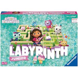 Ravensburger - Labirinto Junior, Gabby's Dollhouse, Gioco da Tavolo per Tutta la Famiglia, 2-4 Giocatori, Idea Regalo per Bambini 4+ Anni, Edizione in Italiano
