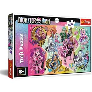 Trefl - Monster High, Viva gli Zombie!- Puzzle 300 Pezzi - Puzzle colorato con Bambole, Divertimento Creativo, Gioco per Bambini dagli 8 anni
