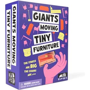 Exploding Kittens presents: Giants Moving Tiny Furniture - The High Stakes Party Game For Teams - Family Game - 3-8 Players Ages 7+ - Great for Adults, Teens, Kids