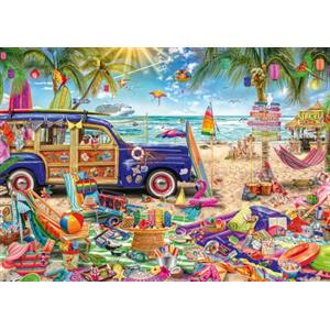 Schmidt Spiele 59793 Tempo soleggiato sulla spiaggia, puzzle da 1000 pezzi
