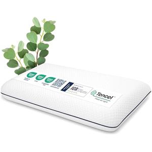 DOLCI SOGNI - Cuscino Memory Foam Ergonomico 70x40x12 con Fibra Tencel - Cuscino Letto Traspirante per Collo, Schiena e Spalle - Supporto Cervicale e Comfort Duraturo - Certificato OEKO-TEX