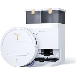 ECOVACS DEEBOT T50 PRO OMNI Gen3 Robot Aspirapolvere Lavapavimenti, spazzola laterale e mocio a estensione, 25.000 Pa, AIVI 3D 3.0, detergente automatico, lavaggio a 75 °C, asciugatura, 81 mm, Bianco