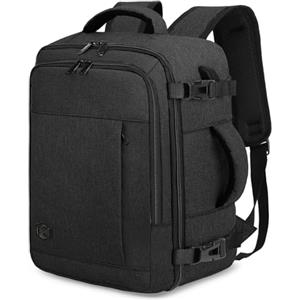 VANKEV Zaino Ryanair 40x20x25 Zaino da Viaggio Aereo Bagaglio a Mano Donna Uomo 20L per Voli Porta PC 14 Pollici per Scuola e Lavoro Trekking grigio scuro