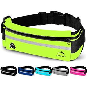 Nordrun Marsupio Running Uomo & Donna, marsupio corsa Impermeabile - per Corsa, Sportivo, Trekking, Sport, Fitness, Jogging - marsupio running Cintura Palestra - per Tutti Cellulare