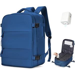 SZSYCN Zaino da Viaggio con Sottovuoto Ryanair 40x30x20 Sottovuoto con Pompa Borse da Cabina per Ryanair 40x20x25 Bagaglio a Mano Easyjet 45x36x20 Zaino Casual Borsa per Computer Portatile