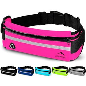 Nordrun Marsupio Running Uomo & Donna, marsupio corsa Impermeabile - per Corsa, Sportivo, Trekking, Sport, Fitness, Jogging - marsupio running Cintura Palestra - per Tutti Cellulare