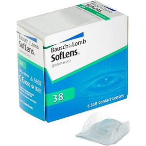 Soflens 38 Lenti a Contatto Correttive Bisettimanali, 6 Lenti, BC 8.7 mm, DIA 14 mm, -4.0 Diopt