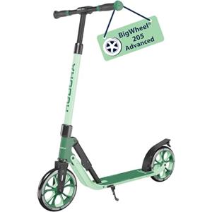HUDORA Monopattino BigWheel 205 Advanced, pine, Monopattino comodo in alluminio per peso fino a 100kg, Altezza regolabile e struttura pieghevole, Monopattino bambini/ragazzi e adulti