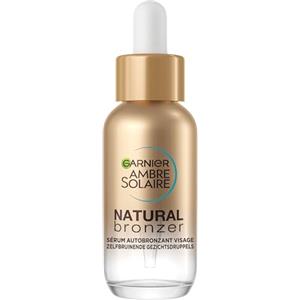 Ambre Solaire Garnier Ambra solare - Siero autoabbronzante viso idratante - Aglio progressivo e su misura - Acqua di cocco e acido ialuronico - per tutti i tipi di pelle - Natural Bronzer - 30 ml