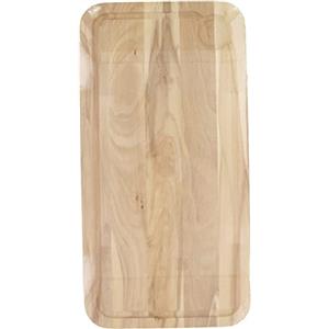 Fackelmann 3181050 - Tagliere rettangolare con scanalatura, tagliere in legno, tagliere, legno, 45 x 25 x 1,6 cm