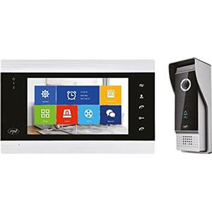 PNI Citofono video intelligente PNI SafeHome PT720MW WiFi HD, P2P, monitor interno, applicazione Tuya Smart dedicata