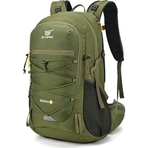 SKYSPER BOGDA 35 Zaino da trekking da 35 l, con ventilazione posteriore e sistema di idratazione, zaino da trekking in rete traspirante 3D Air Mesh, poliestere, campeggio, attività all'aperto,