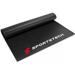 Sportstech Tappetino Protettivo Pavimento 4-6 mm per Attrezzi Fitness per l'Allenamento in casa - Multifunzionale, Materasso Antiscivolo per praticare Esercizi di Yoga Pilates 2000x1000x6mm