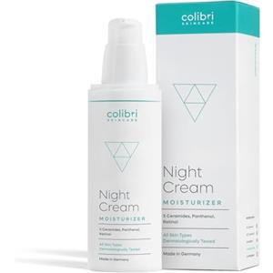 colibri skincare Colibrì Skincare NIGHT CREAM (80ml) - Crema notte antirughe con retinolo, acido ialuronico e ceramidi per donna e uomo - Cura notturna per viso, collo e contorno occhi