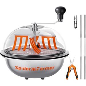 Spider Farmer Tagliabordi per bowl da 13 pollici ritorto a macchina per boccioli e fiori con lame affilate in acciaio inossidabile e cesoie da potatura per giardinaggio