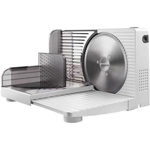 Taurus - affettatrice pieghevole Cutmaster Compact 100 W | lama acciaio inox 17 cm | spessore 1-15 mm | pulsante sicurezza | design compatto | per tutti i tipi di alimenti