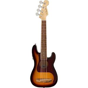 Fender Fullerton Precision Bass® Uke, tastiera in noce, battipenna tartarugato, 3 colori sunburst