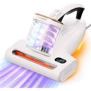 uwant M600 Battimaterasso Antiacaro A Ultrasuoni, Aspirapolvere per Tappeti Potente 15000 Pa, Battitappeto Con Luce UV-C, Display LED, Aria Calda 65°C, Rimozione e Sterilizzazione Acari