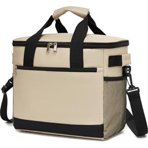 KONO Borsa Termica Porta Pranzo 20L, Grande Borsa Frigo Portatile, Pieghevole Borsa Pranzo Termica per Uomo e Donna, Lunch Bag per Ufficio, Viaggio, Campeggio, Picnic