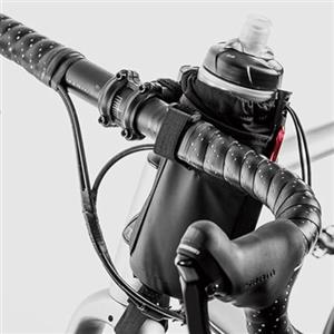Lagomloot Portabicchieri per manubrio della bici, borsa termica Oxford 600D con tasca in rete per chiavi del telefono, per una vestibilità versatile per ciclismo e ATV