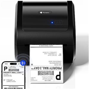 Phomemo Stampante per etichette Bluetooth, stampante termica DHL 4X6 per Mac/PC, stampante Bluetooth per codici a barre, Amazon, Etsy, Shopify, Royal Mail, DHL, FedEx, UPS