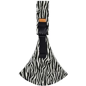 Touosy Marsupio Neonato 6-36 Mesi Regolabile Fascia Porta Bebe per Dormire Supporto Stabile Baby Carrier Leggero e Traspirante Laterale Porta Bambino Accessori per Neonati (Strisce Zebra)
