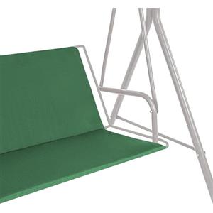 GREMEX Copertura di Ricambio per Dondolo 106x150 cm Verde, Impermeabile | Rivestimento seduta e telo per sedia a dondolo 3 posti - tessuto resistente, anti-UV, panca da giardino, esterno