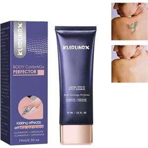 KUIRUNRX® Crema di copertura delle vene ragno, trucco di copertura del tatuaggio, trucco delle gambe impermeabile, trucco del corpo, fondotinta impermeabile per le cicatrici delle braccia delle gambe