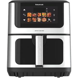 Taurus - Friggitrice ad aria 1900W | 6,5 L | 10 programmi | Doppia resistenza | Cottura uniforme | Display touch | Funzione Keep Warm | Timer 60 min | Senza BPA e PFOA