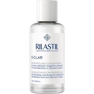 Rilastil D-Clar Micropeeling Concentrato 100 ml - Trattamento Viso Esfoliante, Levigante e Schiarente con Acido Mandelico
