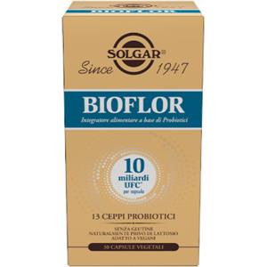SOLGAR Bioflor - Integratore Probiotico in 30 Capsule Vegetali con 13 Ceppi Selezionati