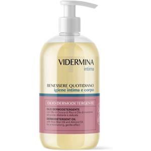 Vidermina Intima Olio Dermodetergente 500ml - Delicato per Igiene Intima e Corpo, pH Fisiologico, Adatto a Tutti i Tipi di Pelle