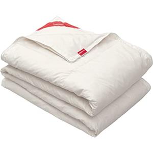 PIKOLIN Home - Trapunta in Piuma d'Oca 92% DUO, 4 Stagioni (120+160gr), Cotone Traspirante, per Letto Matrimoniale 150/160 cm, 240 x 220 cm