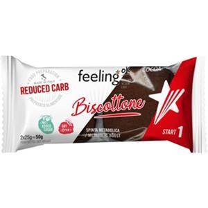 Feeling Ok Biscottone al Cacao 50g - Snack a basso contenuto di zuccheri e carboidrati