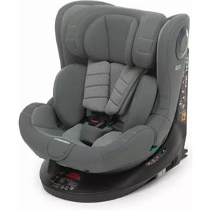 Foppapedretti Seggiolino Auto FP360 Quick i-Size 40-150 cm con Base Isofix Girevole e Top Tether - da 0 a 12 anni - Grey