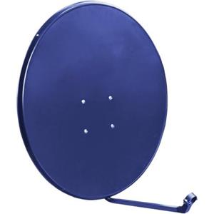 LTC Parabola Satellite 90 cm Blu Scuro - Alta Resistenza, Compatibile Astra Hotbird Amos Eutelsat, Supporto LNB Universale, Installazione Semplice, Segnale Stabile