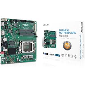 ASUS PRO H610T-CSM, Scheda Madre Intel Mini ITX, Slot DDR5, Nera | LGA 1700, 2 SATA 6Gb/s, slot M.2, Ethernet Realtek, DisplayPort, HDMI, USB 3.2 Gen 2 e Type-C, ASUS Control Center Express