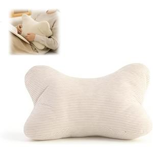 DBAATTZ Cuscino per Ossa da Lettura, Cuscino da Lettura, Cuscino Cervicale Ergonomico per Rilassarsi, Cuscino Cervicale Lavabile, Cuscino da Schienale per Letto, per Lettura, Lavoro e Giochi(Avorio)