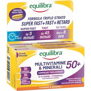 Equilibra Multivitamine&Minerali 50+ - Integratore Di Vitamine E Minerali 30 Compresse