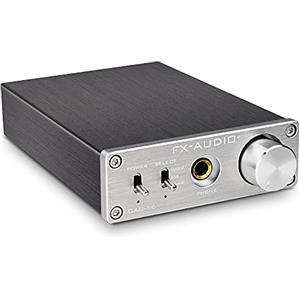 KGUSS DAC-X6 Mini HiFi 2.0 Decodificatore audio digitale DAC Ingresso USB/coassiale/ottica/uscita RCA/Amplificatore per cuffie 24 Bit/96 KHz DC12 V (argento)