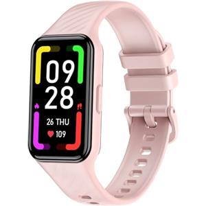 Blackview Smartwatch Uomo Donna,Orologio Fitness Cardiofrequenzimetro 110+ Sportive/SpO2/Sonno/Contapassi, Notifiche Smart Watch Activity Tracker per iOS Android Rosa/Viola in Modo Casuale