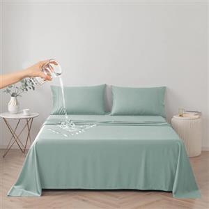 DUJUIKE Copriletto Impermeabile, Lenzuolo impermeabile, Coprimaterasso, Copridivano Divano per Cane, Gatto, Bambini, per letto matrimoniale (Verde, Super King (230 * 300 cm))
